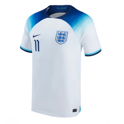 England Marcus Rashford #11 Replica Home Stadium Shirt World Cup 2022 Short Sleeve